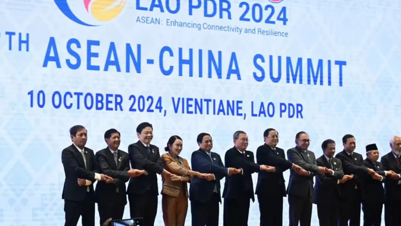 KTT ASEAN-RRT yang diselenggarakan di Vientiane, Laos, Kamis (10/10/2024). (Dok. Setwapres RI)