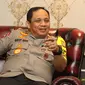 Kapolda Metro Jaya Irjen Gatot Eddy Pramono saat menggelar silaturahmi dengan Manajemen Surya Citra Media (SCM) di Gedung Promoter Polda Metro Jaya, Jakarta, Senin (15/7/2019). Pertemuan untuk peningkatan kerjasama SCM dengan Polri khusunya Polda Metro Jaya. (Liputan6.com/Herman Zakharia)