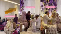 Prosesi pernikahan adat Sunda Rizky Febian dan Mahalini. (sumber: Instagram/thebridestory)