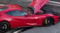Ferarri 812 Pemain Sepakbola Ini Kecelakaan (Carscoops)