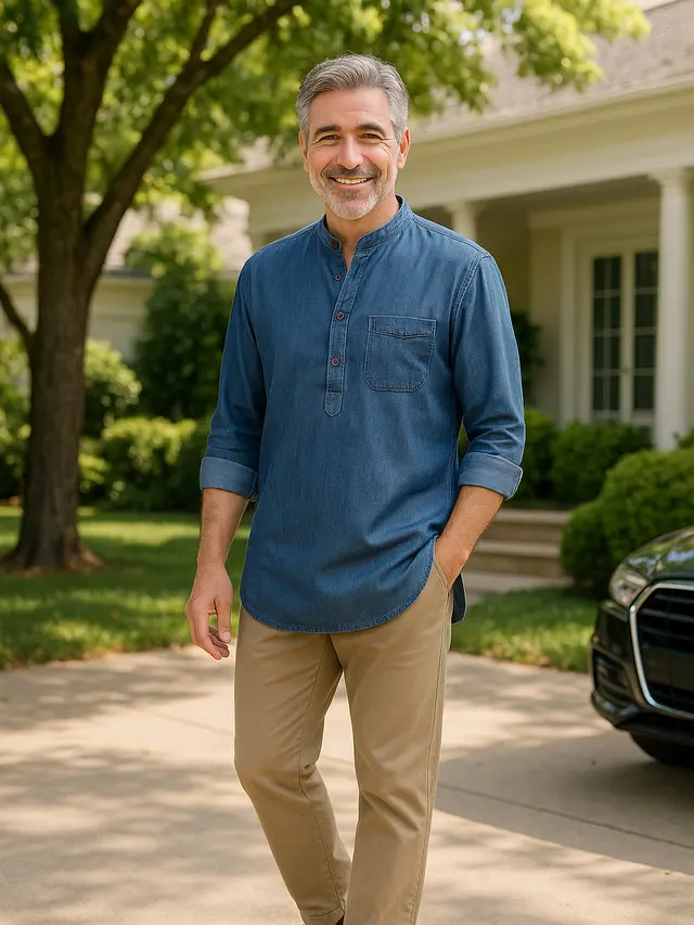 Model Baju Kurta Pria Usia 50 Tahunan