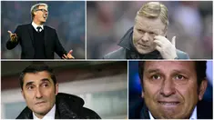 Barcelona hingga saat ini belum mencapai kata sepakat dengan Luis Enrique terkait perpanjangan kontrak, hal ini membuat spekulasi masa depannya di Camp Nou kian gelap. Berikut ini Ronald Koeman dan 5 pelatih calon suksesor Luis Enrique. (AFP)