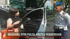 Upaya protes pemilik kendaraan sia-sia karena petugas tetap menderek mobil yang dianggap parkir sembarangan ini.