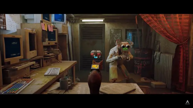 Tangkapan layar dari trailer gameplay Stray (Youtube Annapurna Interactive_