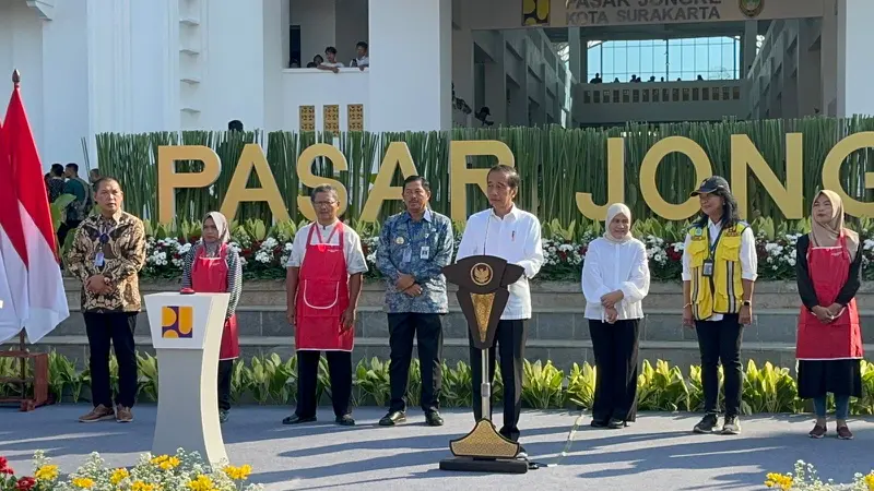 Presiden Jokowi Resmikan Pasar Jongke