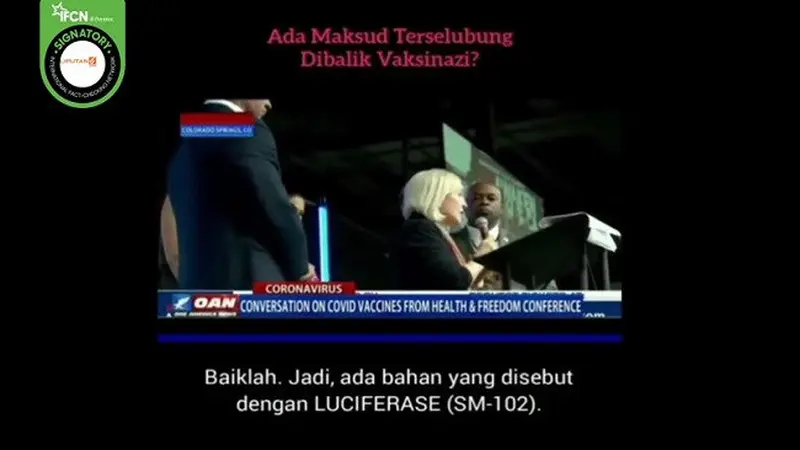 Gambar Tangkapan Layar Klaim Vaksin COVID-19 Mengandung Luciferase (sumber: Instagram).