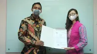 Kerjasama di Bidang Penerimaan Mahasiswa Magang UBM di Katagonia Language Solution. foto: istimewa