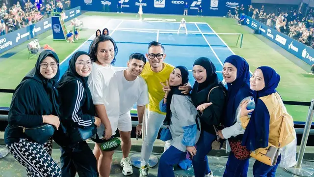 10 Potret Gaya Artis saat Nonton Lagi-Lagi Tenis, Ada Syahnaz-Jeje Govinda hingga Maxime Bouttier