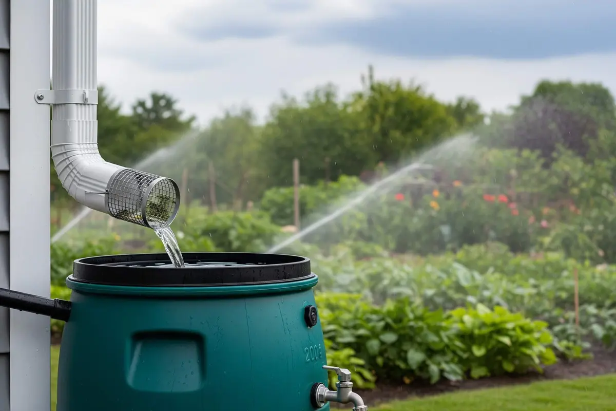 Ide Menyimpan Air Hujan untuk Menyiram Kebun