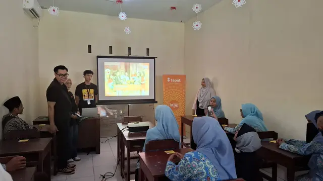Workshop & Literasi Perempuan Berdaya BTPN Syariah di Sekolah Aisyiyah 2, Mataram, Kamis, 15 Mei 2025. (Foto: Liputan6.com/Agustina M)