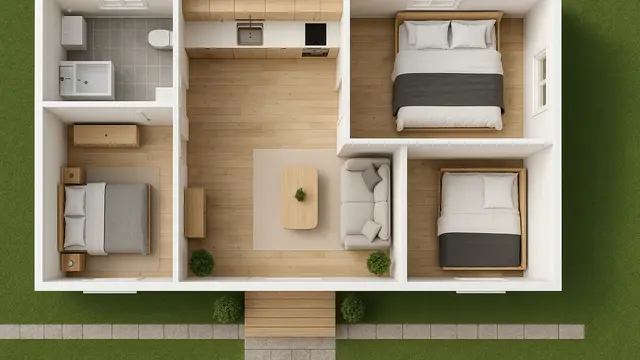 Inspirasi Denah Rumah Klasik yang Cantik dan Modern  (Image by ChatGPT)