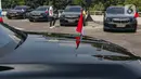 Dari 51 unit yang diserahkan BMW Group Indonesia, 15 unit di antaranya yakni mobil listrik i7 dan 36 BMW i5 akan digunakan pada KTT WWF. (Liputan6.com/Angga Yuniar)