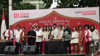 Relawan Alumni SMA Jakarta Bersatu menggelar halalbihalal dan tasyakuran atas penetapan Jokowi-Ma'ruf sebagai presiden dan wakil presiden terpilih. (Ady Anugrahadi)