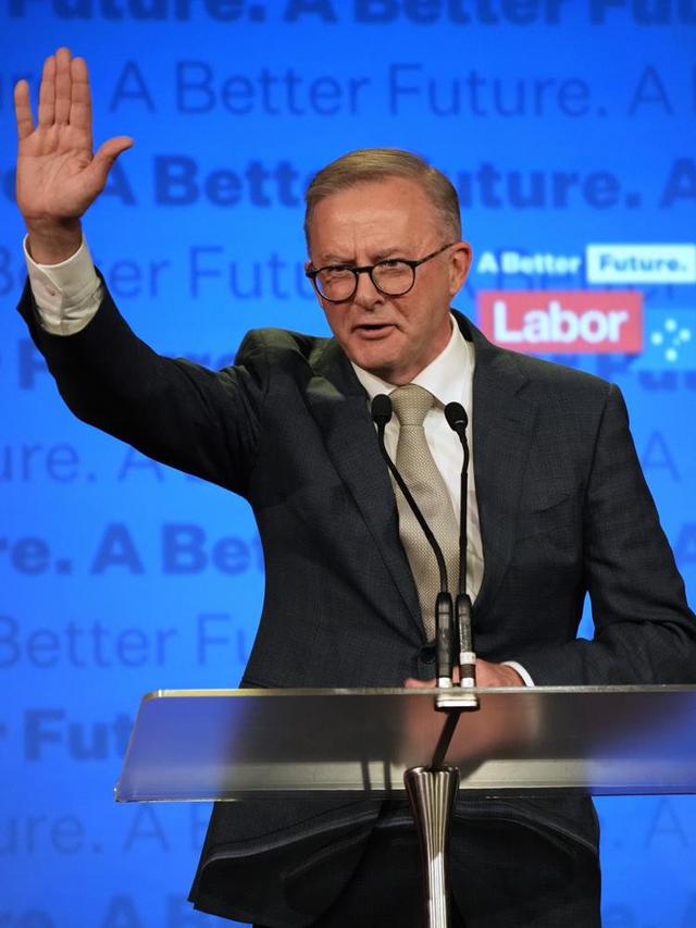 Perdana Menteri Australia yang baru Anthony Albanese, dari Partai Buruh. Ia menggantikan Scott Morrison. (Foto AP/Rick Rycroft)