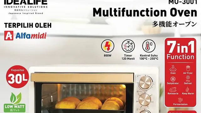 IDEALIFE Oven – Pemanggang 30L