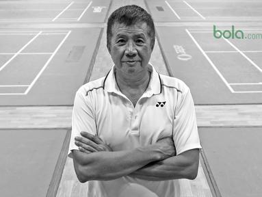 Legenda bulutangkis Indonesia, Rudy Hartono meraih delapan gelar All England yakni pada 1968, 1969, 1970, 1971, 1972, 1973, 1974 dan 1976. (Bola.com/Nick Hanoatubun)