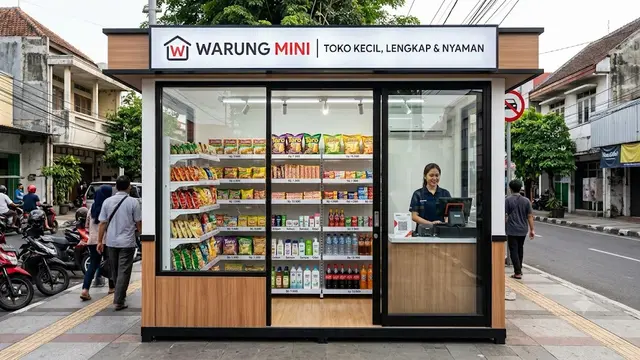 Desain Warung Kecil 1x2 Meter