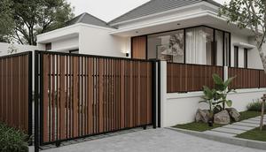 Model Pagar Minimalis Tanpa Tiang Besar/Gemini AI