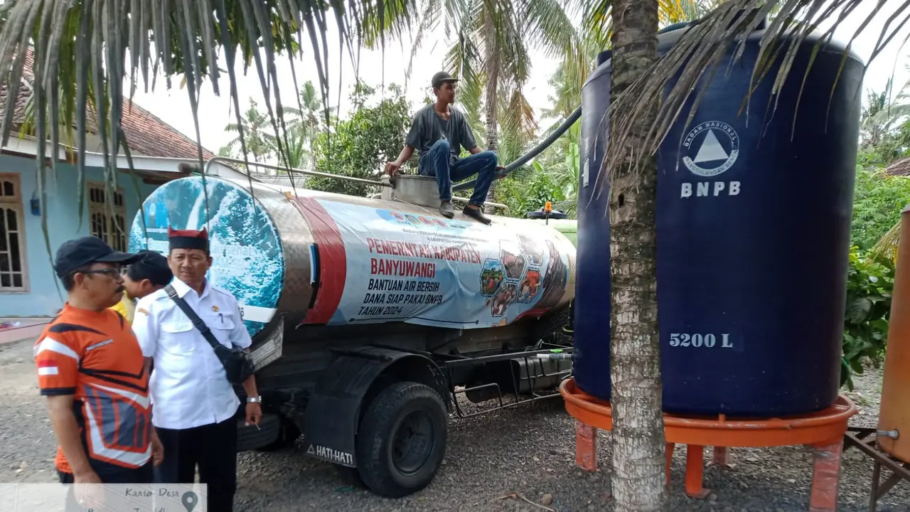 Pemkab Banyuwangi Terus Distribusikan Air Bersih untuk Antisipasi Kekeringan