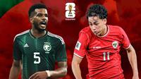 Kualifikasi Piala Dunia 2026 - Arab Saudi Vs Timnas Indonesia - Ali Al-Bulaihi Vs Rafael Struick (Bola.com/Adreanus Titus)