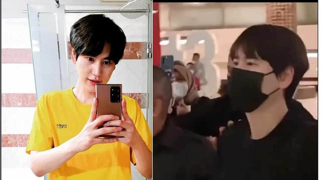 Kyuhyun Super Junior Tiba di Jakarta (Foto: Instagram @gyuram88 @suju.diary)