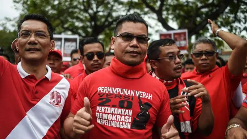 Jamal Yunos, politikus Malaysia yang ditangkap oleh aparat polisi Indonesia di Tebet, pada Senin malam, 2 Juli 2018. (AFP)