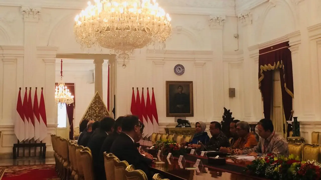 Presiden Jokowi menerima kunjungani sejumlah senat parlemen Republik Kazakhstan