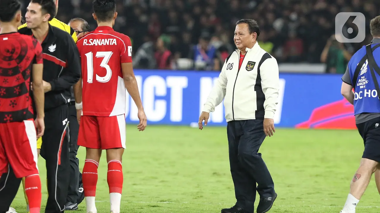 Presiden Prabowo Subianto Beri Ucapan Selamat kepada Pemain Timnas Indonesia