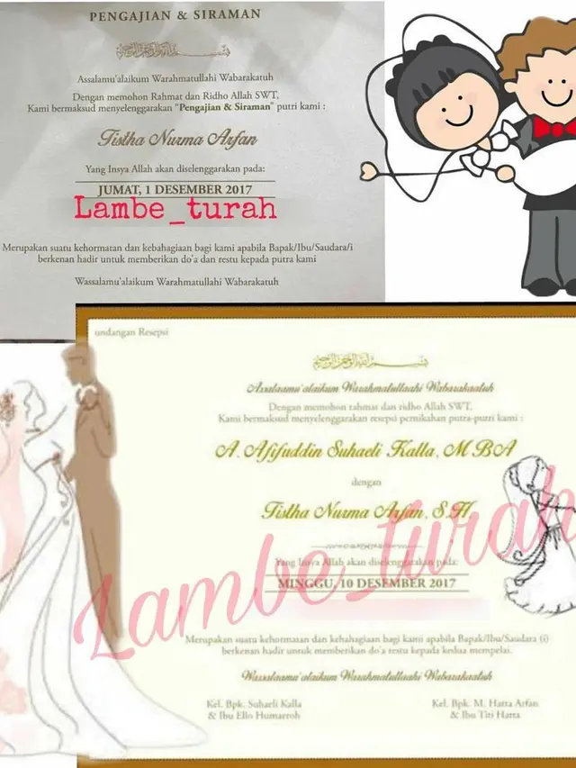 [Bintang] Undangan Affie Kalla dan Tistha Nurma