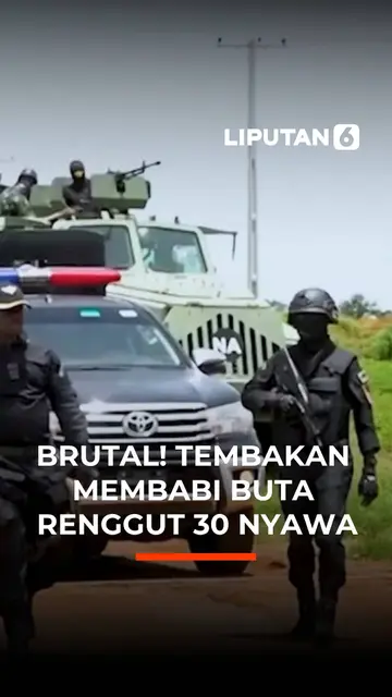 Brutal! Tembakan  Membabi Buta  Renggut 30 Nyawa