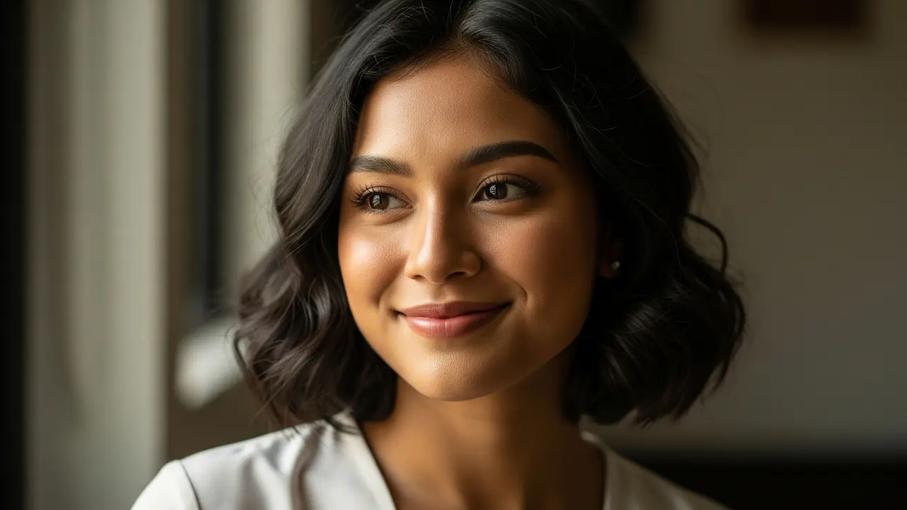Model Rambut Pendek Wanita di Bawah Bahu