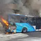 Bus Apron Terbakar di Terminal III Bandara Soekarno-Hatta (Liputan6/Pramita)