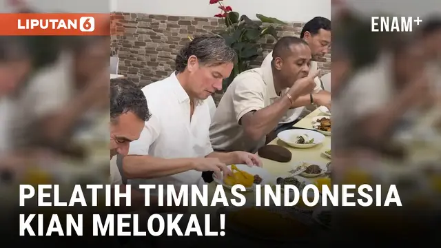 VIDEO: Mirip Warlok, Pelatih Timnas Indonesia Makan Gulai Pakai Tangan