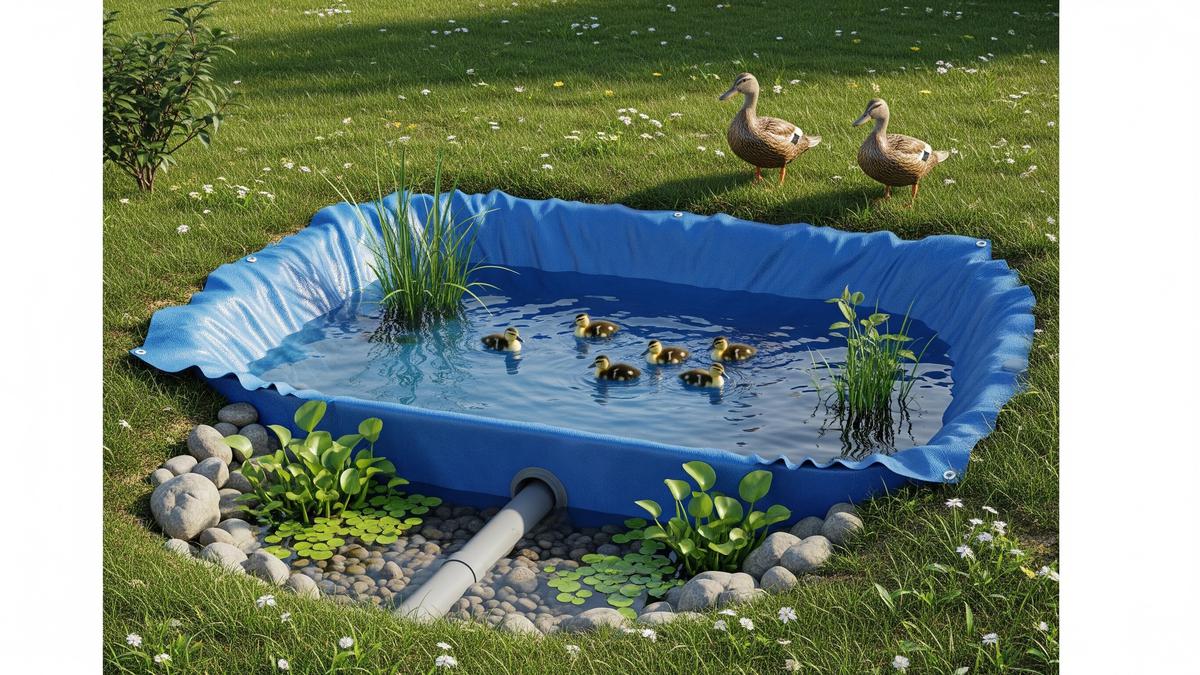 7 Desain Kolam Bebek Mini yang Mudah Dibersihkan dengan Sistem Buang Air Praktis