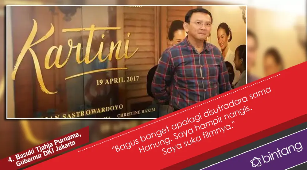 6 pujian dari tokoh nasional untuk film Kartini (DI: Nurman Abdul Hakim/bintang.com)