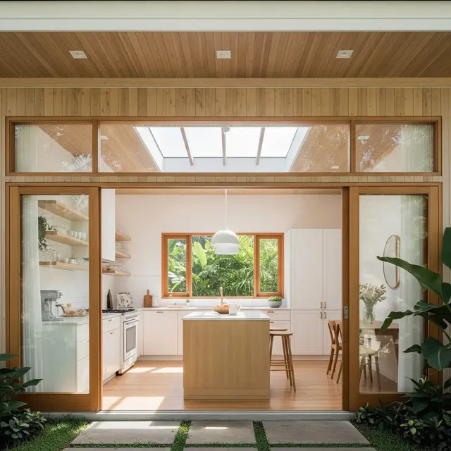 9 Model Rumah Gaya Skandinavia dengan Dapur Terbuka, Estetik Minimalis