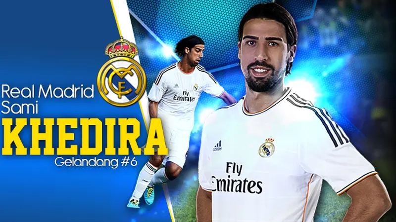 Gelandang Real Madrid Sami Khedira