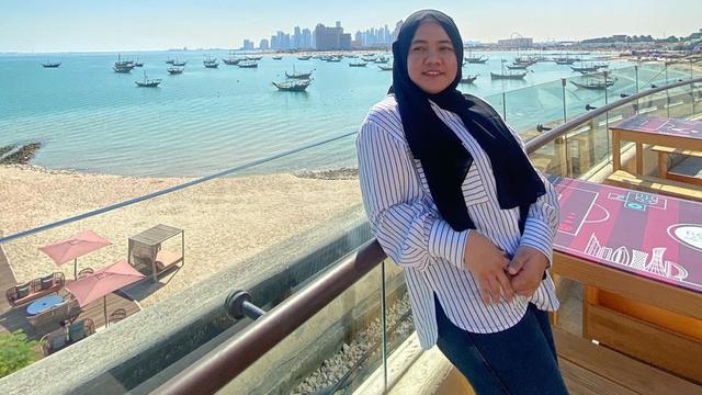 Potret Lala Pengasuh Anak Nagita Slavina di Qatar, Temani Rafathar Sekaligus Liburan