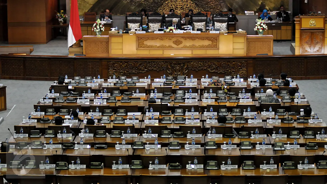 20151013-Rapat Paripurna DPR-Bangku Kosong-Jakarta