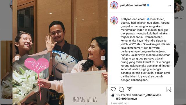 Unggahan Prilly Latuconsina. (Foto: Instagram @prillylatuconsina96)