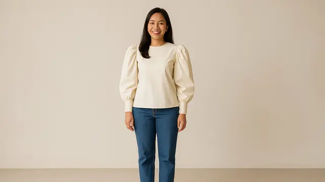 Model Blouse Lengan Gigot/Ilustrasi gambar oleh AI