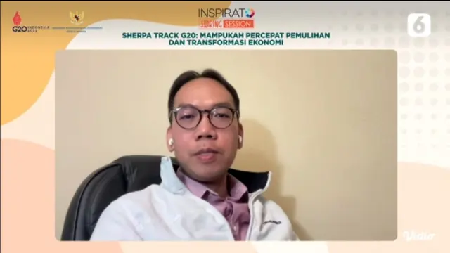 Akademisi Universitas Gadjah Mada Eddy Junarsin dalam Inspirato Sharing Session Liputan6.com bertajuk Sherpa Track G20: Mampukah Percepat Pemulihan dan Transformasi Ekonomi Indonesia, Jumat (28/10/2022). 