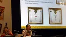 Direktur Garudafood, Paulus Tedjosutikno (kanan) memberikan keterangan seusai mengadakan rapat umum pemegang saham tahunan di Jakarta, Selasa (30/4/2019). Dari rapat tersebut menyetujui pembagian dividen sebesar Rp 17 per lembar saham yang akan dibagikan pada Mei 2018. (Liputan6.com/Johan Tallo)