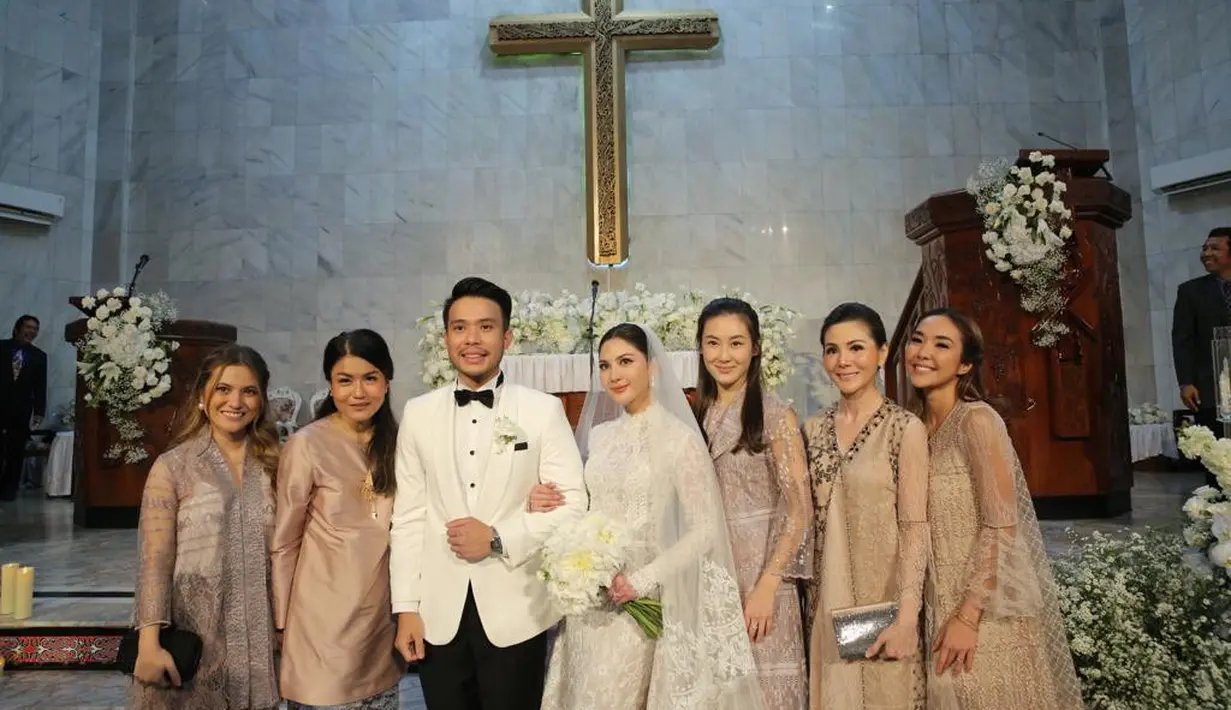 Marsha Aruan juga terlihat hadir di pernikahan Jessica Mila. [Fimela/Daniel Kampua]