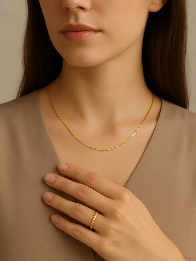 Model Kalung dan Cincin 3 Gram