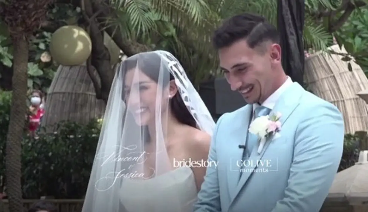 Jessica Iskandar dan Vincent Verhaag (Foto: dok. Instagram Bridestory)