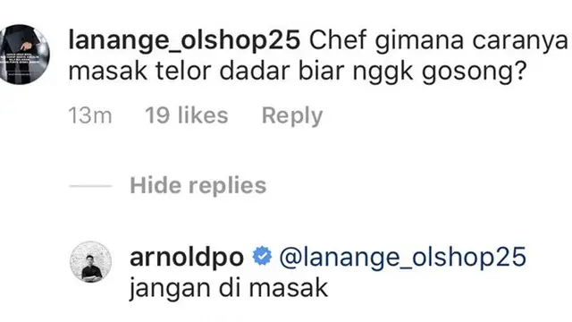 7 Komentar Kocak Chef Arnold Juri MasterChef Ini Bikin Warganet Ngakak