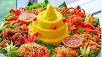 Nasi Kuning khas Indonesia. (dok.Instagram @nyamfoodies/https://www.instagram.com/p/BoA7NUalBAf/Henry