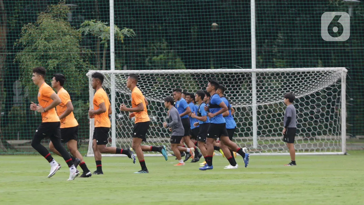 FOTO: Persiapan SEA Games 2021, Timnas Indonesia U-22 Gelar Latihan Perdana