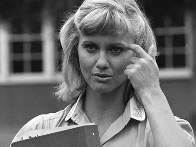 Olivia Newton-John pada 1977. (AP Photo/Nick Ut, File)